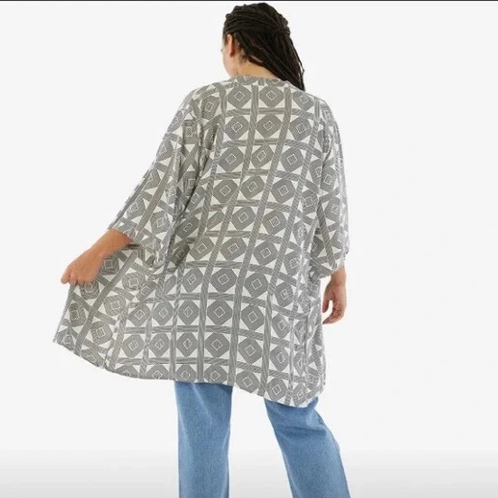 Summer & Rose Patterned Kimono Robe Duster open cardigan. One size